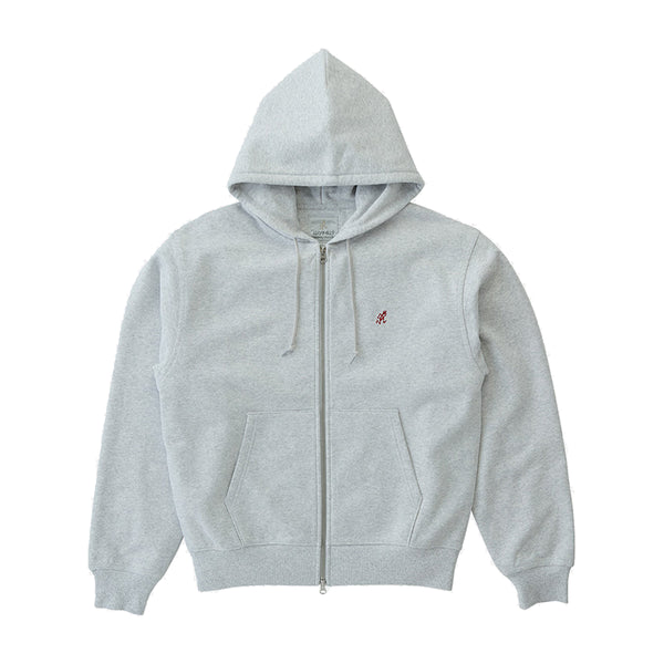 Gramicci One Point Zip Hooded Sweat A Capuche Zip - Heather Ash